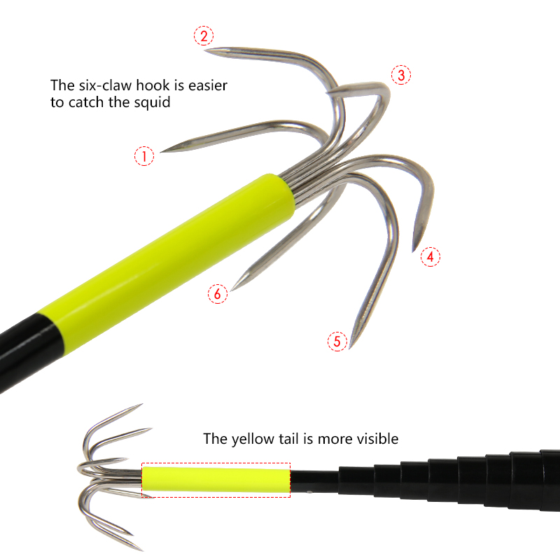 4/3M Teleskop Tintenfisch Gaff – Fishing Rod Telescopic Bewertung und Preis