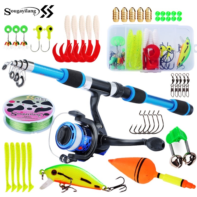 Sougayilang Angelruten-Set für – Fishing Rod Spinning Bewertung und Preis